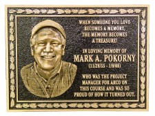 Bronze Memorial Plaque