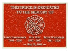 Bronze Memorial Plaque