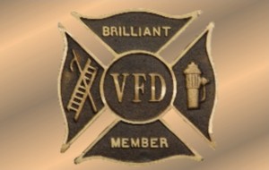 Bronze Fireman Plaque